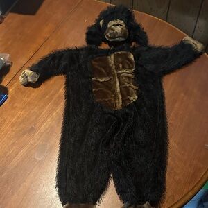 Kids Gorilla Costume - Black and Brown